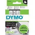 Produktbild: DYMO D1 Beschriftungsband Authentisch 40910 2027786 Selbsthaftend Schwarz auf Transparent 9 mm x 7 m