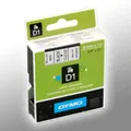 Produktbild: Dymo Label Band D1 40910 (S0720670) schwarz auf klar 9mm x 7m