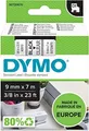 Produktbild: Dymo D1 Schriftband 9mm/7m schwarz auf transp. 40910