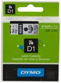 Produktbild: Original DYMO Schriftband Schwarz auf Farblos S0720670 40910
