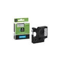 Produktbild: Dymo D1 Schriftband, 9mm x 7m, schwarz/transparent (40910)