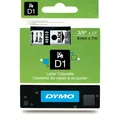 Produktbild: Original Dymo S0720670  40910 Etiketten schwarz auf transparent 9mm x 7m