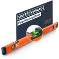 Produktbild: Presch Wasserwaage 80cm – Bruchfeste Weitwinkellibelle inkl. 2% Gefälle-Anzeige