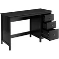 Produktbild: Costway Schreibtisch mit 3 Schubladen 120 x 50 x 75 cm Schwarz