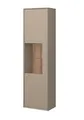 Produktbild: Germania 2331-245 Standvitrine Calvi, Steingrau/Navarra-Eiche-Nb., 35 x 55 x 198 cm