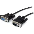 Produktbild: StarTech.com 2 m schwarzes Seriell Straight-Through DB9 RS232-Kabel - Stecker/Buchse