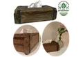 Produktbild: LS-LebenStil Aufbewahrungsbox Tissue-Box Holz 31cm Braun Ziegelform Kosmetiktuch-Spender Taschentuch (iB Laursen - Tücherbox Kosmetiktücher-Box Taschentuch-Spender Box Spender, 1 St., ideal auch für Kleenex Feuchttücher feuchtes Toilettenpapier)