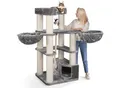 Produktbild: HAPPYPET Premium Kratzbaum 161 cm große Katzen stabil Katzenbaum Grau