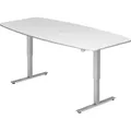 Produktbild: Konferenztisch 220x103/83cm elektr. höhenverstellbar Tastschalter Weiß