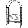 Produktbild: Dema - Rosenbogen Rosenspalier Torbogen Turin Rankbogen Rankhilfe mit Sitzbank