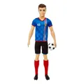 Produktbild: Barbie Ken Fußballspieler-Puppe, kurze Haare, Trikot mit der Nummer 10, Fußball