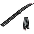 Produktbild: Baumarktplus - Trutzholm 1 X Auffahrrampe Klappbar 228 Cm Traglast 340 Kg Alu Schwarz Gelocht Motorradrampe Verladerampe