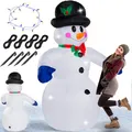 Produktbild: DeubaXXL DE Aufblasbare Weihnachtsdeko Schneemann mit 20 LEDs 103438