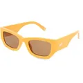 Produktbild: Le Specs BEACHCOMBER Damen-Sonnenbrille Vollrand Quadratisch Polycarbonat-Gestell, gelb