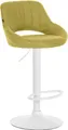 Produktbild: CLP Barhocker Milet Stoff drehbar und höhenverstellbar,grün weiß