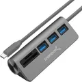 Produktbild: SABRENT USB C Adapter, USB C 3.2 Gen1 hub USB Verteiler mehrfach Docking Station