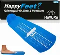 Produktbild: HappyFeet Fußmessgerät Fußmesser Schuhgrößentabelle für Kinder & Erwachsene