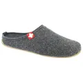 Produktbild: Living Kitzbühel - Filzpantoffel Schweizer Kreuz No. 3886 - Hüttenschuhe 36 | EU 36 grau