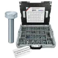 Produktbild: FRANTOS L-BOXX Sechskantschrauben Set DIN 933 (Stahl verzinkt) 1.500 tlg. Gewindeschrauben Maschinenschrauben Schrauben Sortiment Schraubensortiment