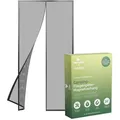 Produktbild: Nematek Fliegengitter NTK-MV01, schwarz, für Türen, mit Klettband, mit Magnet, 60x180cm
