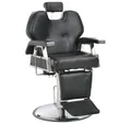 Produktbild: vidaXL Arbeitshocker Friseurstuhl Schwarz 72×68×98 cm Kunstleder