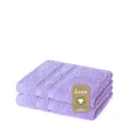 Produktbild: Lavea 2er Set Seiflappen, 2 x Seiftuch, Fliederlila, 30 x 30 cm Premium Frotteeserie Bali | GOTS Zertifiziert, 100% Bio Baumwolle