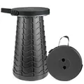 Produktbild: Hesanzol Tragbarer Teleskophocker, einziehbarer Klapphocker für Camping, Garten, Angeln, Wandern, Reisen, Grillen, verstellbare Klapphocker, maximale Traglast 180 kg