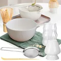 Produktbild: 7 tlg Matcha Tee Set / Teeschale Matchaschale / Matchabesen Bambusbesen Besen DE