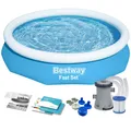 Produktbild: BESTWAY 3 in 1 Quick Up Pool Easy Set Gartenpool Schwimmbecken mit Filterpumpe