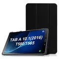 Produktbild: Fintie Hülle für Samsung Galaxy Tab A 10.1 2016 - Ultra Schlank Superleicht Ständer Schutzhülle mit Auto Schlaf/Wach Funktion für Samsung Galaxy Tab A 10,1 Zoll T580N / T585N, Schwarz