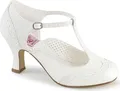 Produktbild: FLAPPER-26 Damen Pumps von Pin Up Couture, Weiß , EU 38, US 8