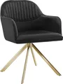 Produktbild: tectake® Samt-Drehstuhl Lona gepolstert 56 x 59 x 81 cm