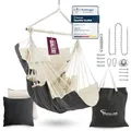 Produktbild: HEIMLING Hängesessel High-Class Outdoor & Indoor XXL [All Inclusive Paket mit Aufhängung + 3 Kissen] Kinder & Erwachsene bis 150 kg | Hängematte Wohn- Schlafzimmer, Garten Balkon Terrasse