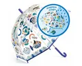Produktbild: DJECO Stockregenschirm Fische Unterwasserwelt Kinderschirm DD04710, bei Regen ändern sich die Farben