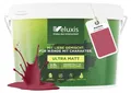 Produktbild: Wandfarbe Rosa Rot Altrosa Matt Innenfarbe – Deckkraft Klasse 1, VOC-frei, Ohne Grundierung, Tropfarm – Wohnzimmer & Schlafzimmer – 2,5L – Veluxis (Rosy Raspberry)