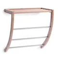 Produktbild: Zeller 13595 Handtuchregal 38 x 24 x 40 cm, Bamboo/Chrom