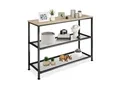 Produktbild: tectake® Konsolentisch, Industrial Style, mit Ablage und 2 Gitterablagen, 100 x 30 x 81 cm