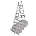 Produktbild: KRAUSE Corda VielzweckLeiter Treppenfunktion Mehrzweckleiter 3x8 Sprossen