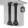 Produktbild: PC Halterung unter Schreibtisch – Schwerlast Computer Halterung unter Schreibtisch – Bis zu 35 kg Tragfähigkeit - Anpassbare Tower Halterung – Flexibler PC Halter für den Schreibtisch (Schwarz)