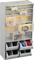 Produktbild: Werkstatt u. Kleinteilemagazin METALL Silber 19 Schubladen 56,5x30x14cm 19 Trst.