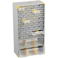 Produktbild: Allit Werkstatt-Magazin (L x B x H) 300 x 140 x 565 mm Anzahl Fächer: 36 Inhalt