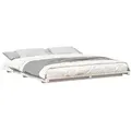 Produktbild: vidaXL Bett Bodenbettgestell Weiß 200 x 200 cm Massivholz Kiefer (1-tlg) weiß 200 cm x 200 cm x 10 cm