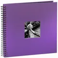 Produktbild: Hama Fotoalbum Jumbo 36x32 cm (Spiral-Album mit 50 schwarzen Seiten, Fotobuch mit Pergamin-Trennblättern, Album zum Einkleben und Selbstgestalten) lila