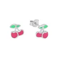 Produktbild: Prinzessin Lillifee Ohrstecker 925 Sterling Silber Mädchen Kinder Ohrschmuck, 0,8 cm, Pink, Kirsche, Kommt in Schmuck Geschenk Box, 2039766