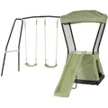 Produktbild: Exit Toys Spielhaus, Grün, Natur, Schwarz, Holz, Metall, Kunststoff, 340x216x253 cm, SGS-geprüft, EN 71, CE, FSC 100%, Outdoor Spielzeug, Spielhäuser