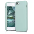 Produktbild: kwmobile Handyhülle für Apple iPhone SE (1.Gen 2016) / iPhone 5 / iPhone 5S Hülle - Case Silikon - Kabelloses Laden - Schutzhülle Cover in Mintgrün matt