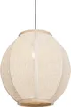 Produktbild: QAZQA - Orientalisch Orientalische Hängelampe I Pendellampe I Pendelleuchte Naturstoff 46 cm - Rob I Wohnzimmer I Schlafzimmer - Textil Oval - LED geeignet E27