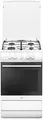 Produktbild: Amica SHGG 11559 W EEK: A Gas-Standherd, 50 cm breit, 56 L, CoolDoor2, Clean Emaillierung, Knebelsteuerung, weiß