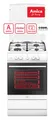Produktbild: Amica Gas Standherd Gas Backofen Gaskochfeld 20/50 mBar Deckel 50cm breit Weiß