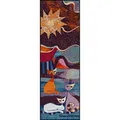 Produktbild: Salonloewe Rosina Wachtmeister Fußmatte Lifestyle Le Onde 60x180 cm Flur-Läufer Wohn-Teppich Katzen bunt Designer